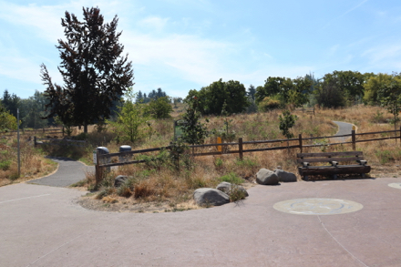 Viewpoint near the Visitors Center with bench Viewpoint near the Visitors Center with bench